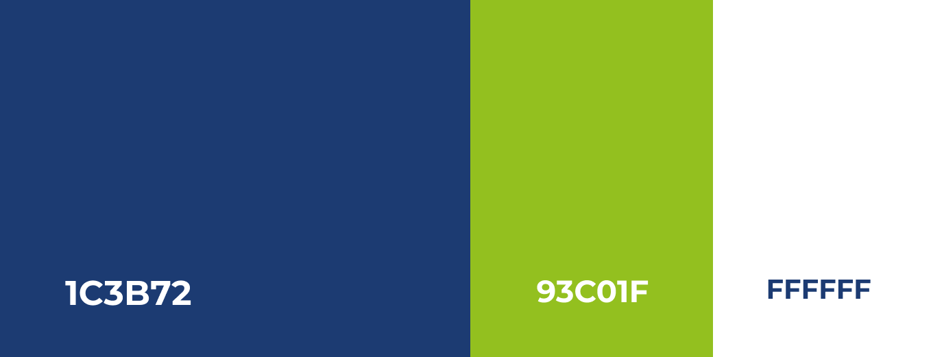 Palette de couleurs du projet